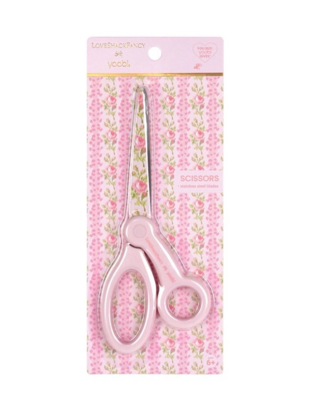 LoveShackFancy x Target - Yoobi Blooming Heirloom Scissors Strawberry Macaroon - Picture 4 of 4